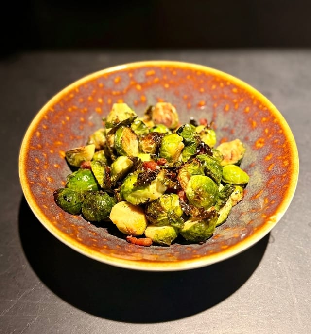 Charred Broccolini.